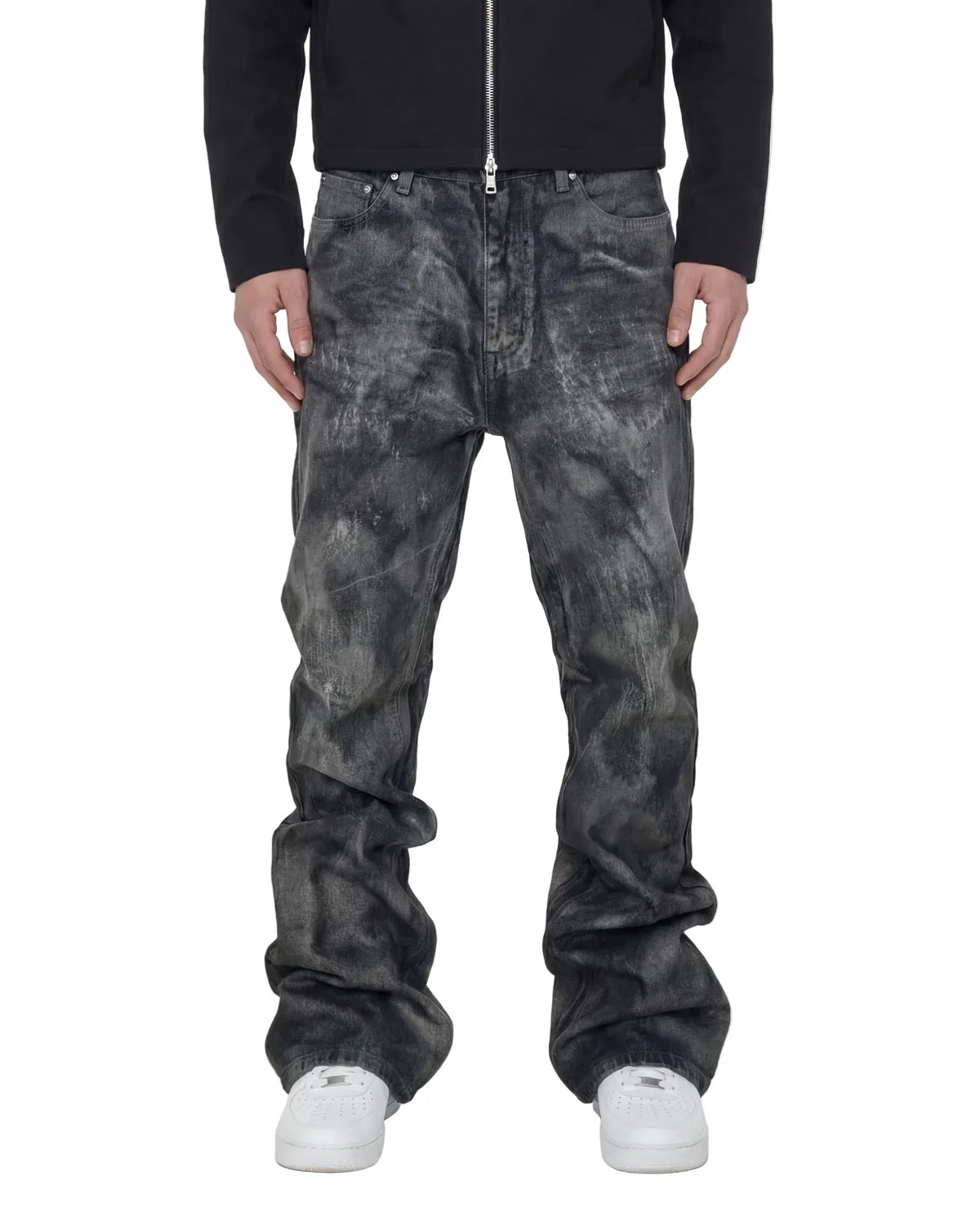 WAXED BORDEUX DENIM