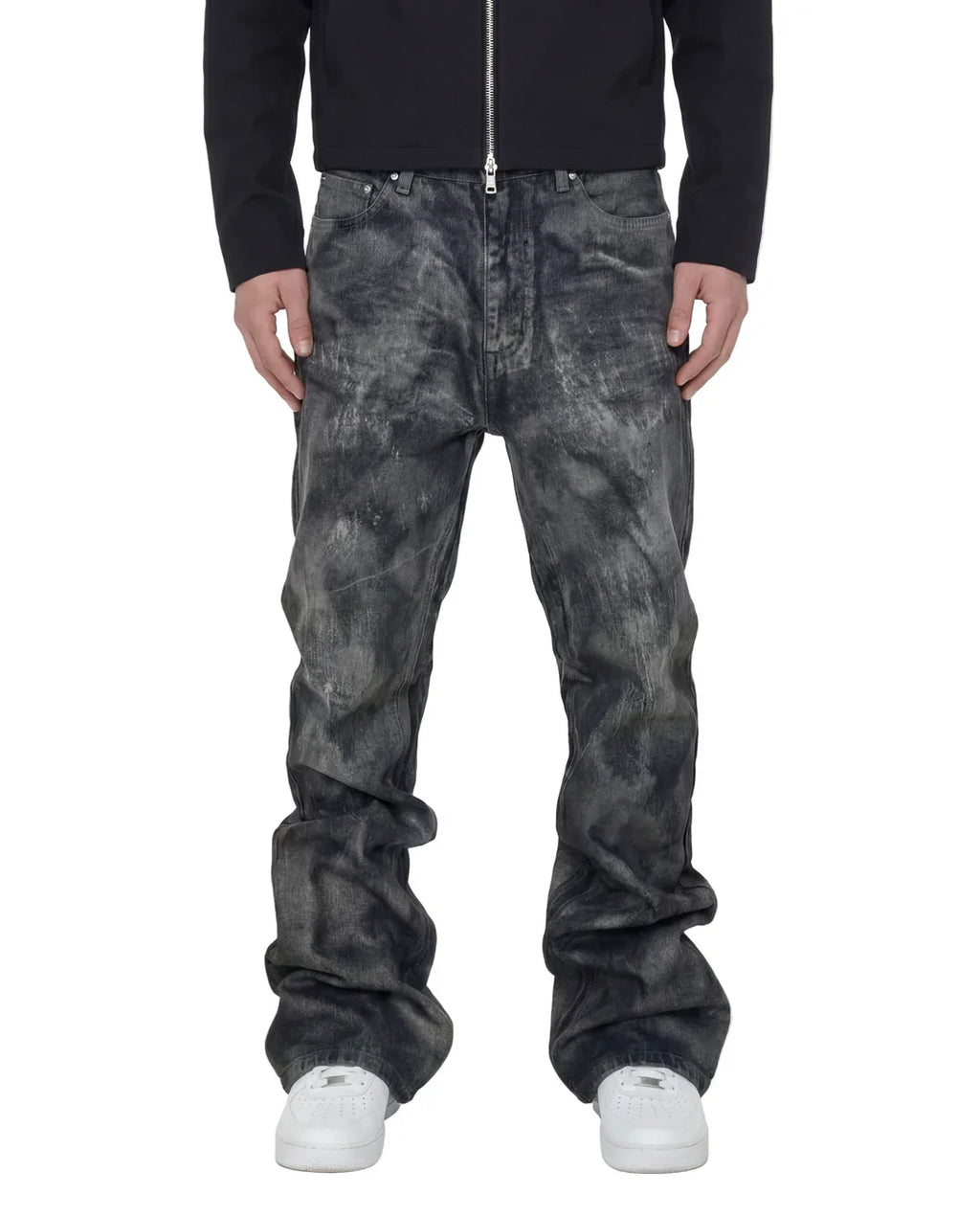 WAXED BORDEUX DENIM