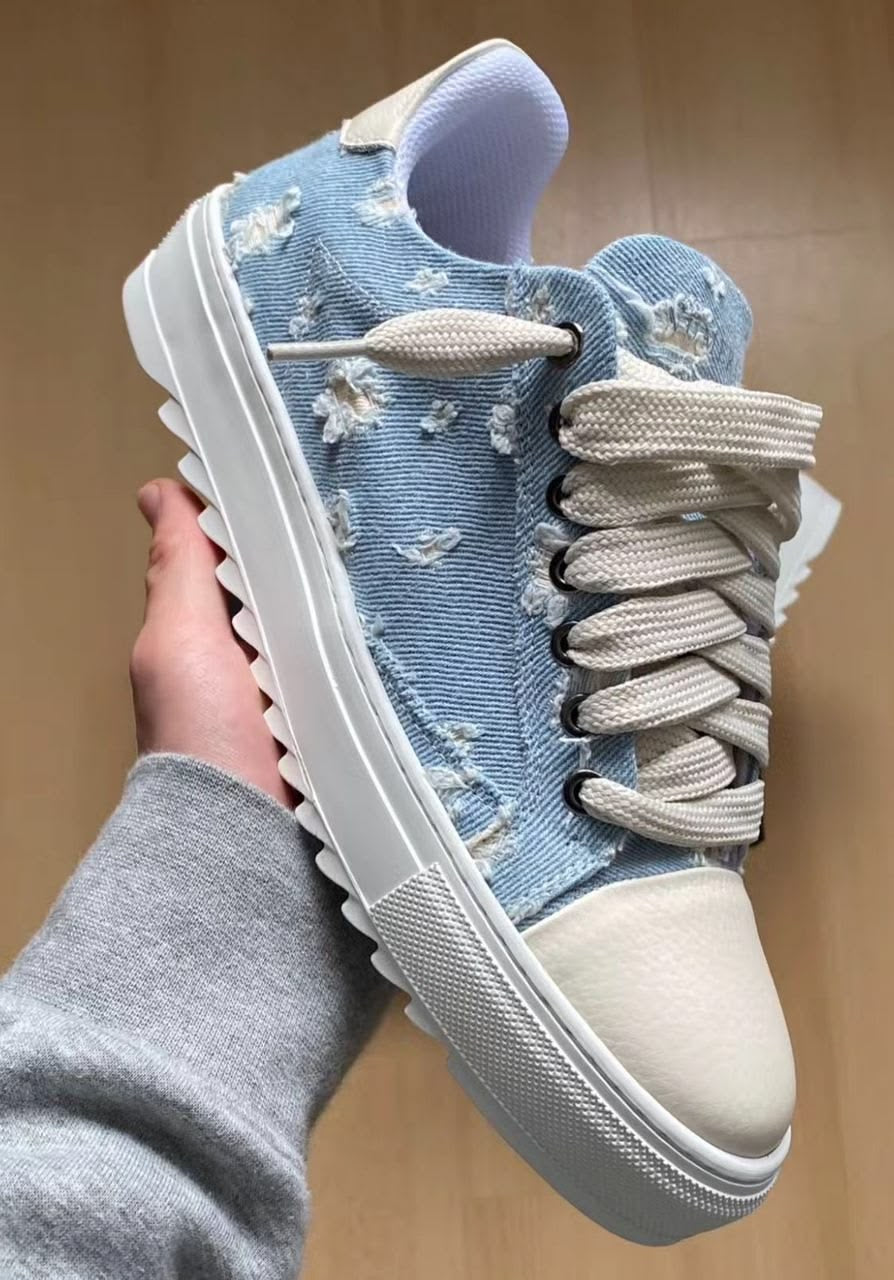 DE LÉS DENIM LACED