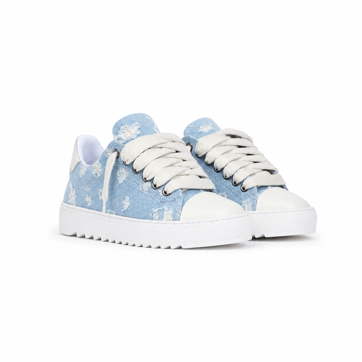 DE LÉS DENIM LACED